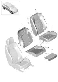 95852138101-Foam set Cushion