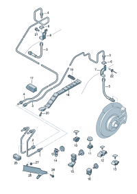 8E0611775N-HOSE-BRAKE RR