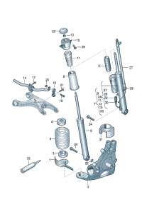 8T0513035AH-SHOCK ABSORBER-FRRH-VW-TOUREG
