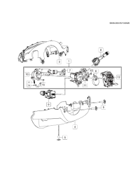 26675218-Lid, steering column, upper