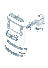 8W0807283E-PORSCHE CAYENNE GUIDE LTRL RH