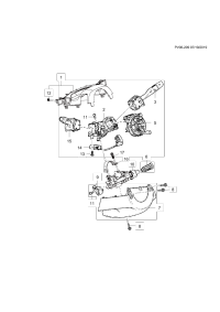 39146273-Cap, instrument panel steering column upper trim (incl. 12)