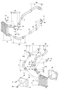 7L6145803E-Porsche cayenne intercooler: