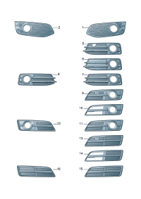 8P0807681AA-Grille-air flow guide For rear suspension Vehicle type