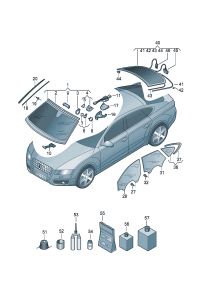 4G8845099FNVB-Window, windshield  For vehicle models with rain sensor D -01.05.2012 (unpretreated)