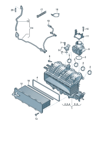 04E129709L-Joint, intake air