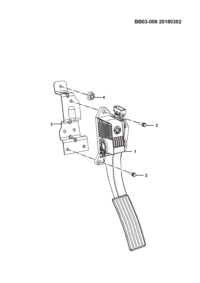 23864677-Pedal assy-electra