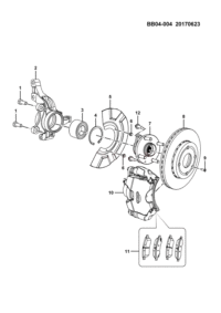 23943708-KNUCKLE, STEERING, LH