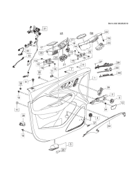 84629910-Switch (in.), door lock (black)