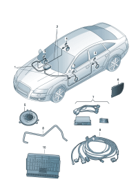 4B0035419-Bezel assy-speaker Speaker sub-assy