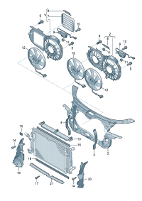4B0121284N-PORSCHE CAYENNEAIR DUCT CENTRE