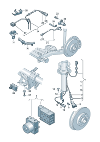 1J0927807D-SENSOR,WHEEL SPEED FR LH-W212