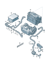 5QE121049AR-WATER HOSE