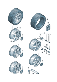 4Z7601025-Wheel rim-aluminium alloy