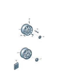 8D0601025R-Wheel rim-aluminium alloy