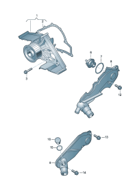 059121004C-WATER PUMP/AUDI A4/A6/ VW