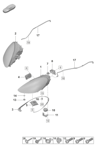 971941043L-LED HEADLIGHT/718 BOXTER