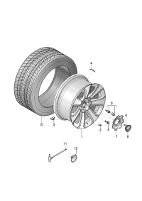 36A601025AJ-Wheel rim-aluminium alloy