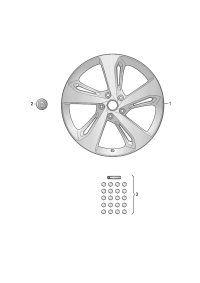 36A601025D-Wheel rim-aluminium alloy