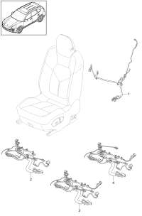 95861276400-Wiring harness Adjuster assy-seat Standard seat For vehicle type w/seat heater