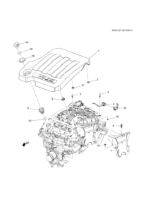 12639305-Bracket, intake manifold visual protector