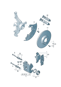 JZW698302CJ-Brake disc band Pad assy-brake  Economy