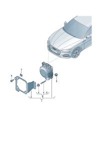 8W0907561B-Control unit, with software, Control assy-clearance And radar sensor   This is a problem *