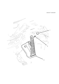 84960560-Pedal, acceleration (standard, automatic transmission stopper)