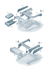 4L0881471A-Tray cover For seats: