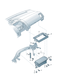 7L0880202E-Air bag unit (Co-pilot position) **Install now only * * **Order when ordering * *    D