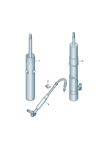 8W0412019-Damper For vehicle type w/variable shock absorber -DRC-  Mark as white [Note] * * * * * *