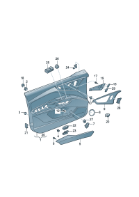 89G959517A-Plate, switch