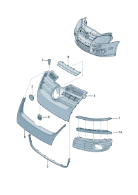 1K0807243A2ZZ-Frame assy-chrome