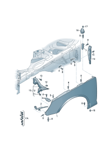 8W0821112-Stopper Plate assy-front guard