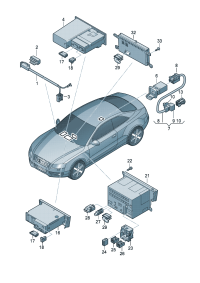 8K0971159B-Cord, adapter Socket-AUX-IN