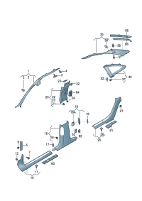 8P0867276B-Clip For special protection vehicle type