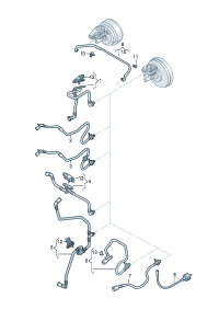 1K0612041JS-W/check valve Pipe, vacuum