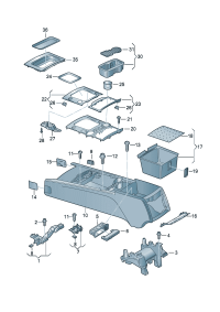 7L6864378E-Baffle plate For band wood Model of lining