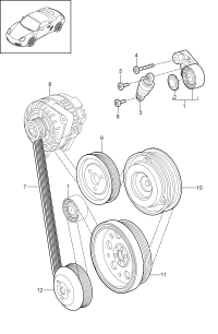 9A110221601-V-RIBBED BELTS-VW(GOLF III)