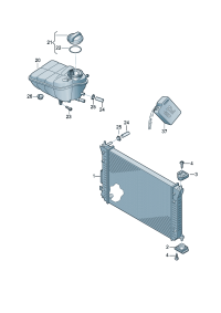 3D0121253A-RADIATOR VW-BORA/AUDI/SKODA