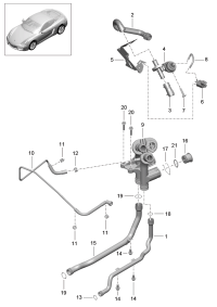 9A110655030-PORSCHE CAYENNE VENT LINE