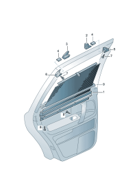 7L6861317A-Glass door Roller shade