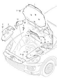 95855683120-Damper assy-hood