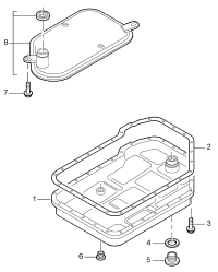 98639701600-GASKET,OIL SUMP-AUDI A4