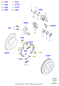 6L1Z2552AA-Caliper, warranty of conformity, rh
