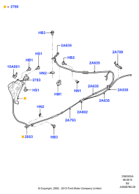 6L1Z2A635AA-Cable assy-parking, rh