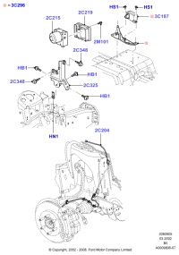 2L1Z2C204BB-Sensor assy-a. B .s, rear