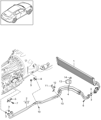 97030701511-TRANSMISSION OIL COOLER BMW G30, G12, B48