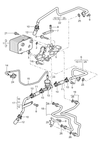 99630701701-TRANSMISSION OIL COOLER BMW G30, G12, B48