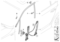 51337138465-WINDOW LIFTER FR LH/E90-3 SRS